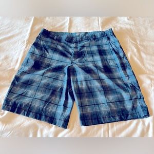 Blue/Gray Plaid Nike Golf Shorts